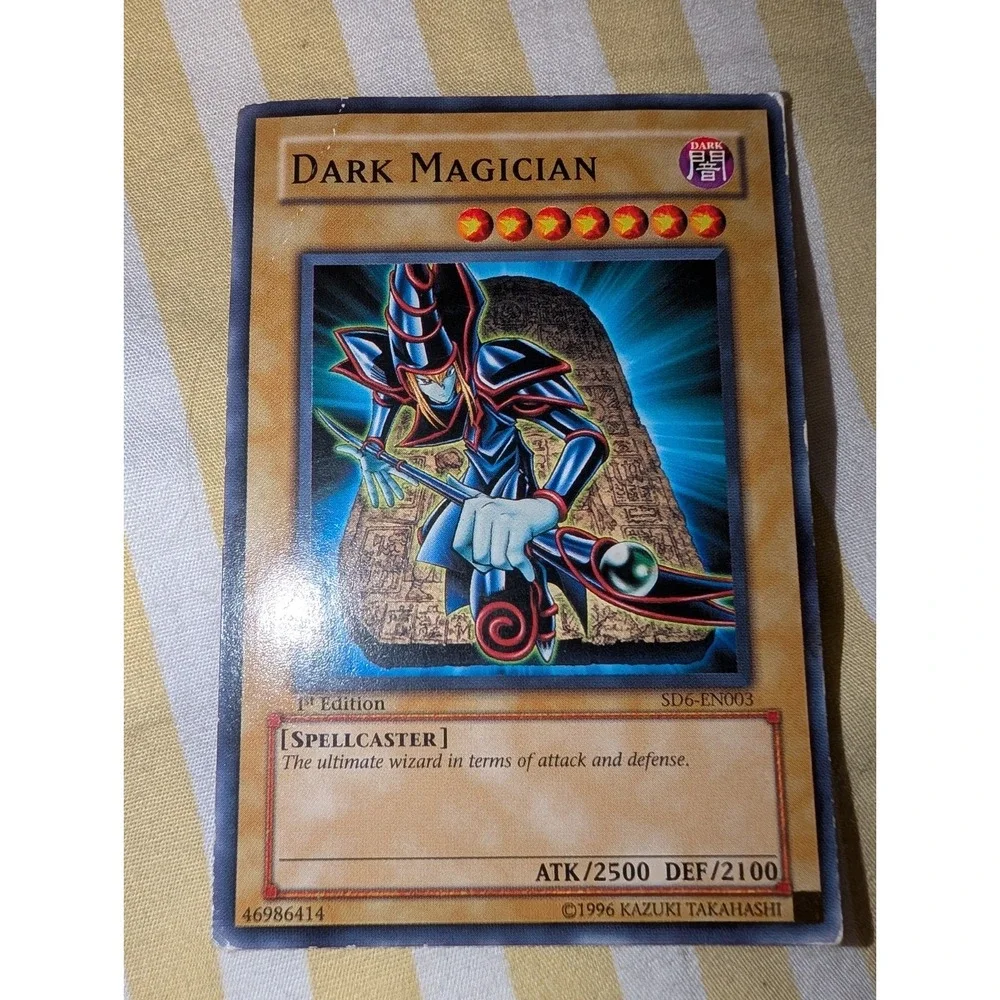 Yugioh Dark Magician SD6-EN003 1st Edition Common Spellcaster Monster MP